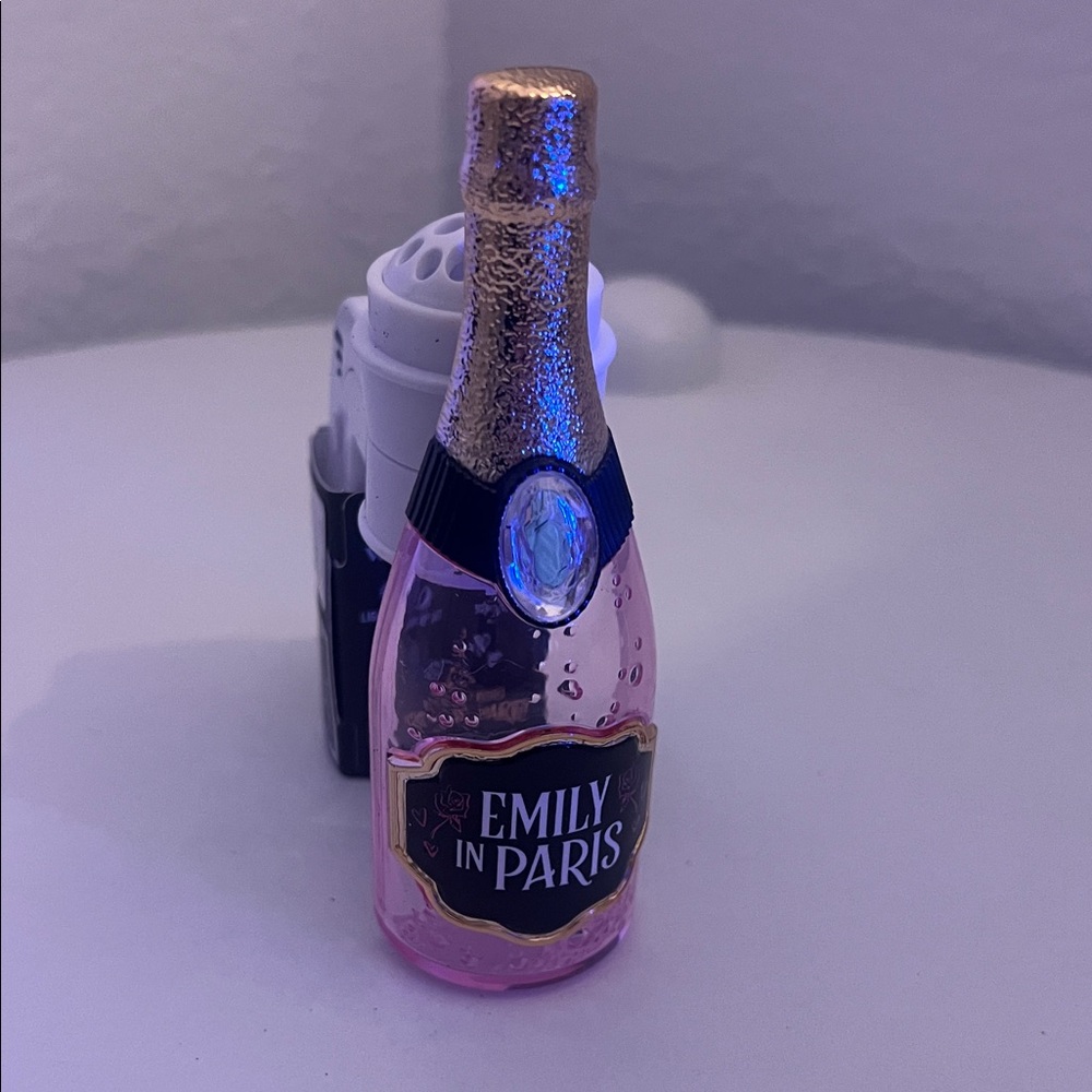 Pink Champagne Bottle Emily in Paris, Bath & body Works wallflower plug-in